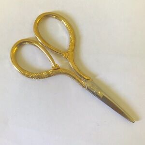 Vintage sewing gold scissors
